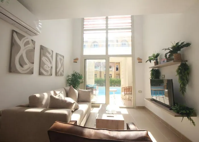 Modern Sahl Hasheesh Pool Duplex - & Wi-fi شقة الغردقة